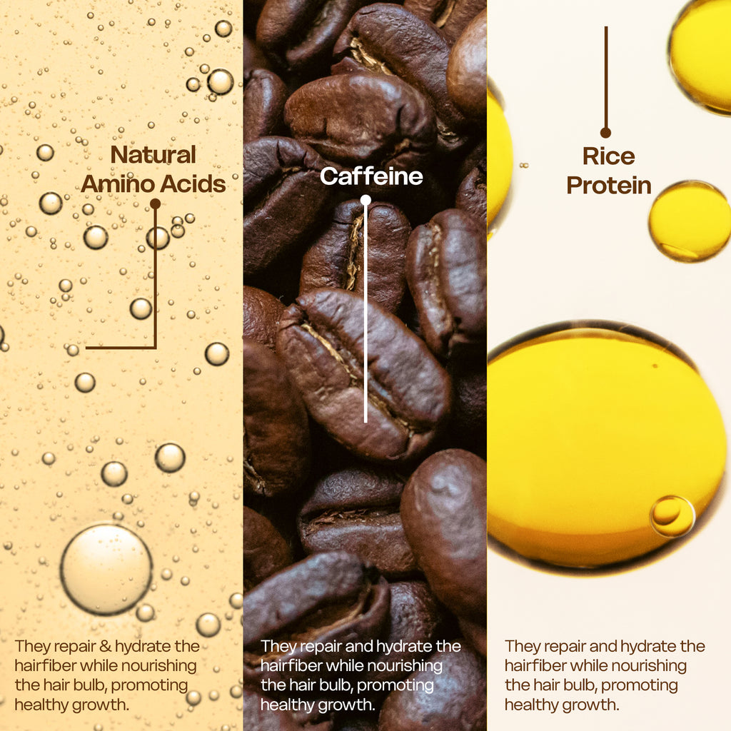 Coffee Therapy Caffeine & Protein Formula for Hair Loss Control - Hair Growth Shampoo - Women & Men | 300ml