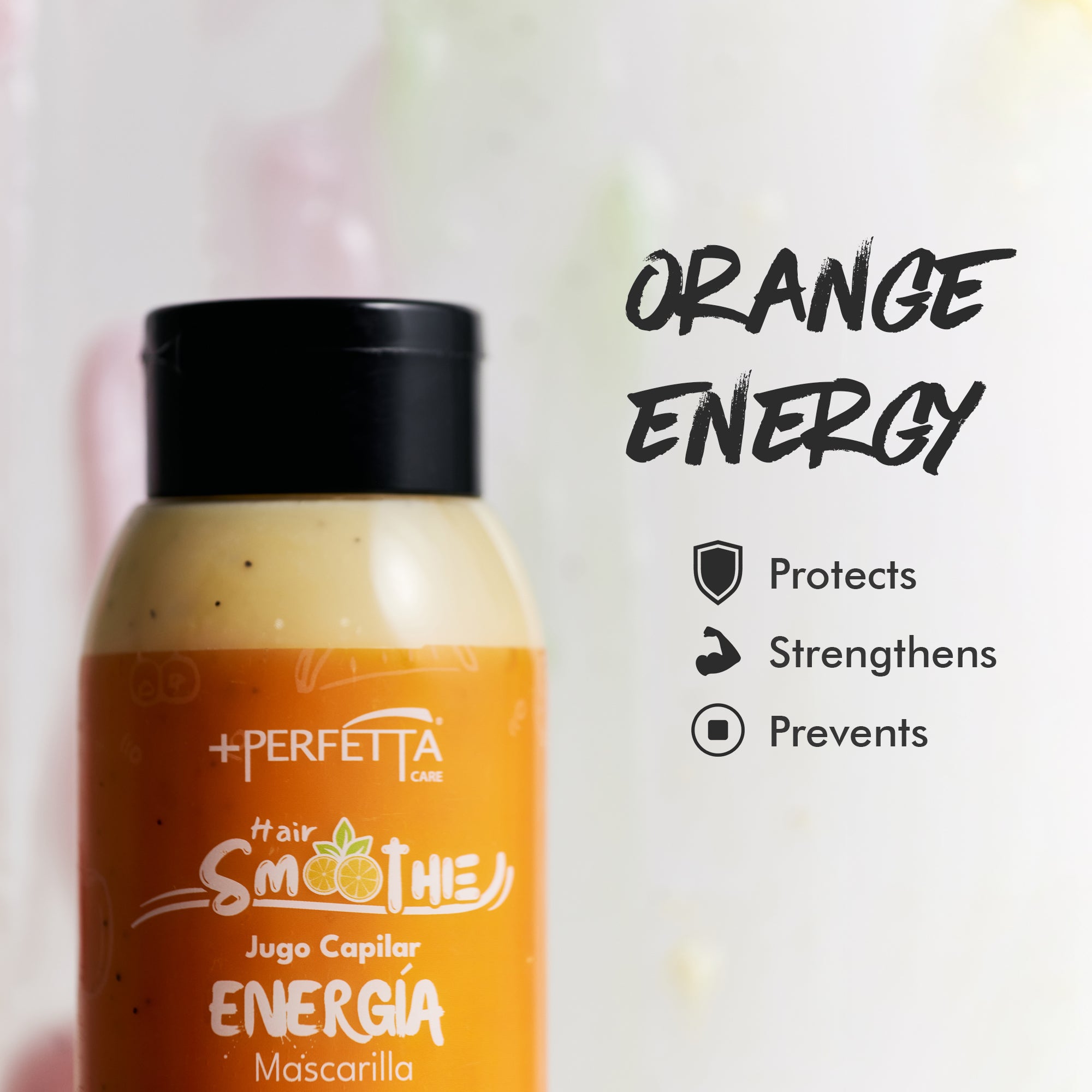 Hair Smoothies Mask - Deep Conditioning Treatment for Dry, Damaged Hair | Hydrates, Repairs & Gently Exfoliates with Natural Oils & Vitamins (Energy)